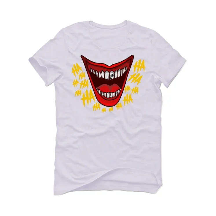 Air Jordan 1 High OG “Yellow Ochre” | illcurrency White T-Shirt (HA HA)