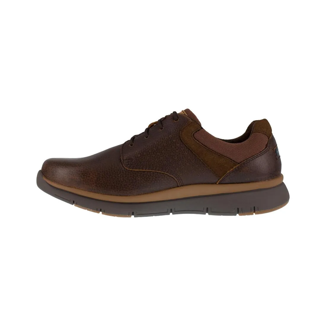 Primetime Casuals Steel-Toe Oxford Work Shoe Brown